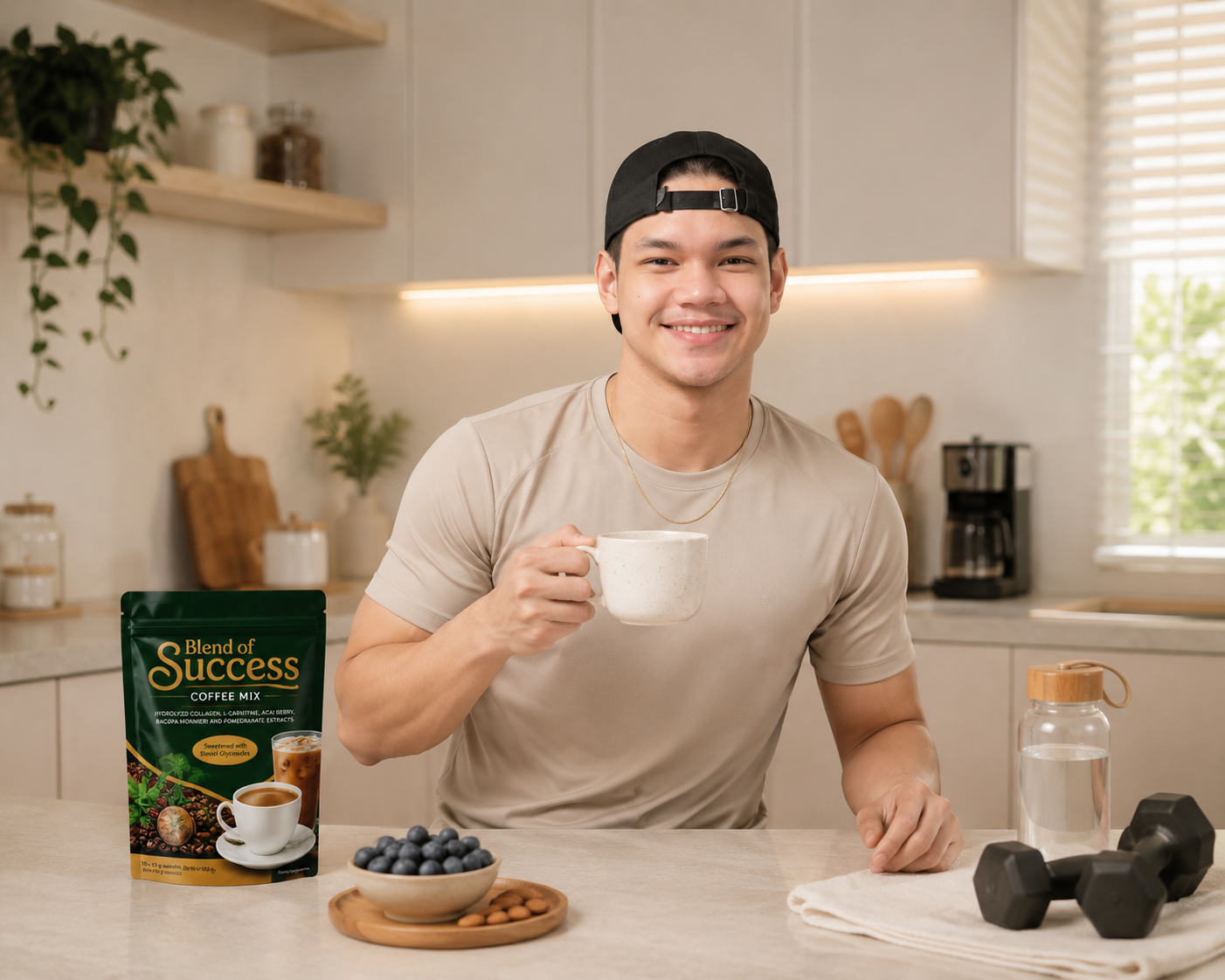 Blend of 5UCCESS coffee mix presented for mindful wellness-focused consumers