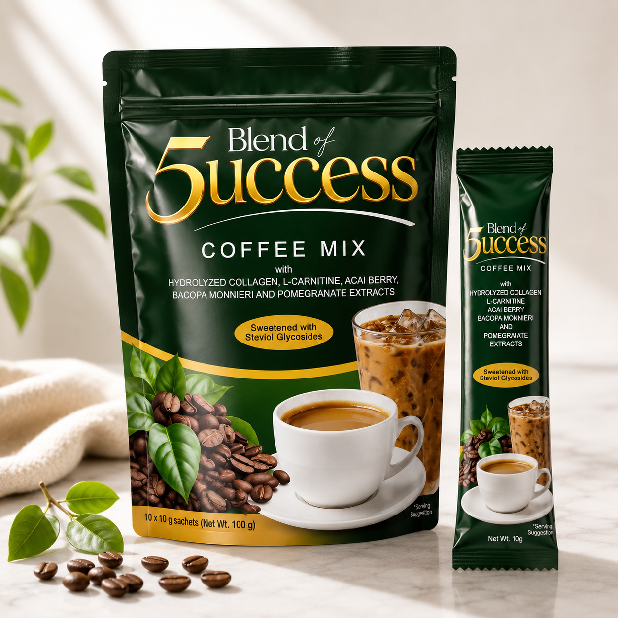 Blend of 5UCCESS pouch and sachet
